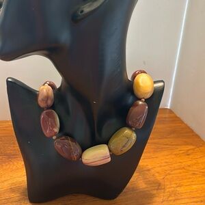 Mine Finds by Jay King Australian mookite chunky graduated bead 20” necklace